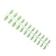 thumbnail image 1 of Vogacara 24 piezas de uñas postizas de ataúd resistentes a los arañazos de bailarina corta coloridas uñas acrílicas artificiales de color sólido DIY Juegos de manicura 4 verde matcha Vogacara CE011412-04, 1 of 4