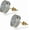 Big Gold Plated, variant on Screw Back Earrings 14K Golden Plated 5A+ Cubic Zirconia Cluster Round Screw On Stud Earrings For Men Women Aretes De Hombre