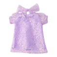 thumbnail image 1 of Conjunto de ropa de muñeca lentejues vestido de princesa con accesorios para diadema trajes para muñeca de 18 pulgadas - Púrpura Sunnimix Vestido de verano de muñeca de 18 pulgadas, 1 of 6