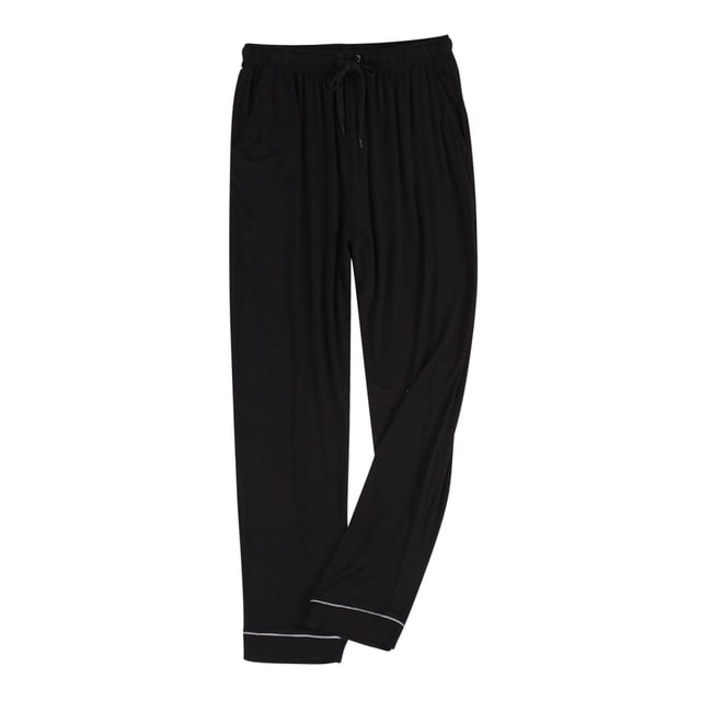 asjyhkr Plus Size Mens Pajama Pants Elastic Waist Drawstring Home Lounge Pants with Pockets,L-4XL