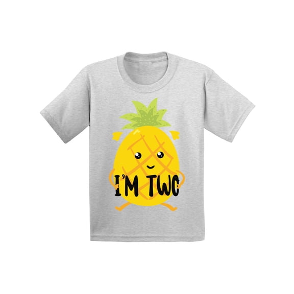 2T Birthday T Shirts - Cute Baby Boy Baby Girl Shirt Two Years Old - Pineapple Toddler Outfit
