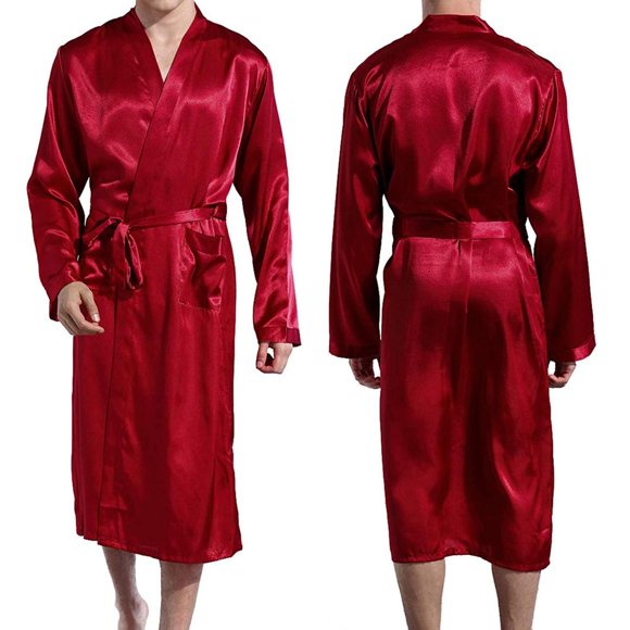 Mens Satin Robe
