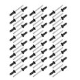 thumbnail image 1 of Unique Bargains M5x12mm Aluminum Open End Round Dome Head Blind Rivets Black 50Pcs, 1 of 3