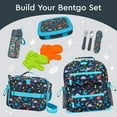 thumbnail image 6 of Bentgo Kids Prints Leak-Proof, 5-Compartment Bento-Style Kids Lunch Box - Ideal Portion Sizes for Ages 3-7, Durable, Drop-Proof, Dishwasher Safe, & Made with BPA-Free Materials (Dinosaur), 6 of 8