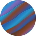 thumbnail image 1 of Ahgly Company Indoor Round Patterned DodgerBlue Area Rugs, 4' Round, 1 of 6