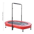 thumbnail image 6 of VEVOR Kids Trampoline, 56x36 inch Indoor Outdoor Trampoline, Foldable Mini Trampoline with Handle, Rebounder Trampoline for Toddlers, Birthday Gift for 3+ Years Children, Boys Girls for Fun, Red, 6 of 9