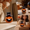 thumbnail image 4 of Cute Hat Wearing Pumpkin Resin Figurine Set, Spooky Tabletop Ornament, Minimalist European Style Decor for Halloween Living Room Shelf Indoor Holiday Party Display, 4 of 7