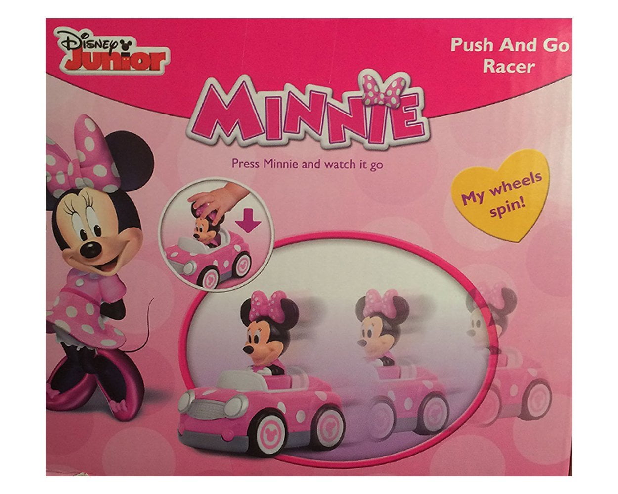 minnie mouse push and go racer car
