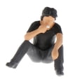 thumbnail image 3 of TISHITA 1:64 Street Scene Diorama Figures Character Resin Model Layout Decor Red Black, 3 of 8