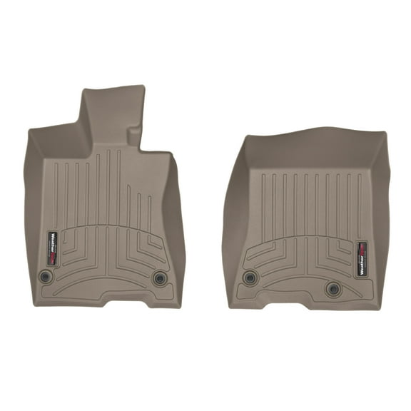 WeatherTech Custom Fit FloorLiners compatible with 2014-2015 Acura RLX - 1st Row (Driver & Passenger), Tan