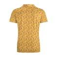 thumbnail image 4 of Boys Print Short Sleeve Golf Polo Shirts Novelty Cartoon Abstract Pattern Collared Tee Lightweight Breathable Casual Polo Top for Kids Daily Outdoor Summer Wear(Yellow1,11-12 Years), 4 of 4