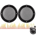 thumbnail image 2 of 2 pcs 4 inch Audio Speaker Cover Decorative Circle Protective Metal Mesh Cover(black+black), 2 of 3