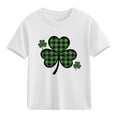 thumbnail image 1 of Blusas y camisas de manga corta con cuello redondo para niños y niñas, camisetas gráficas de manga corta, blusas con estampados bonitos para la temporada escolar., 1 of 9