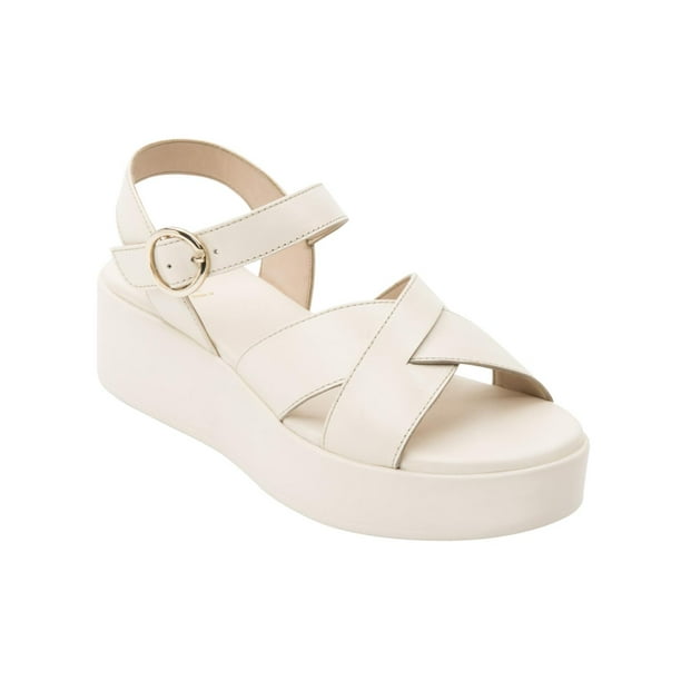 Flexi Sandalia Mujer Moda Casual Plataforma Piel Beige beige 22.5 Flexi 115303