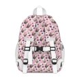 thumbnail image 3 of French Bulldog Cute Bone Paw Print Backpack for School,Cute School Bag,Schoolbag with Adjustable Shoulder Straps & Padded Back,15"x11.42"x5.5", 3 of 6