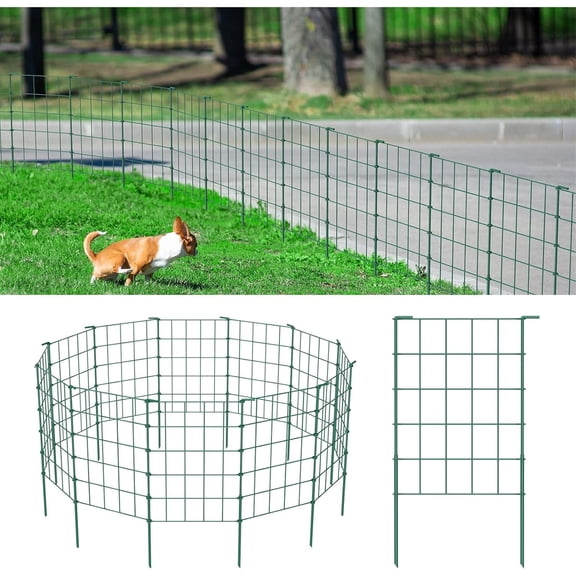 Decorative Garden Fencing 35 Pack Animal Barrier Fence Border 35.6ftx23in Rustproof Metal Wire Section Edging Fencing Panel for Outdoor Yard Landscape