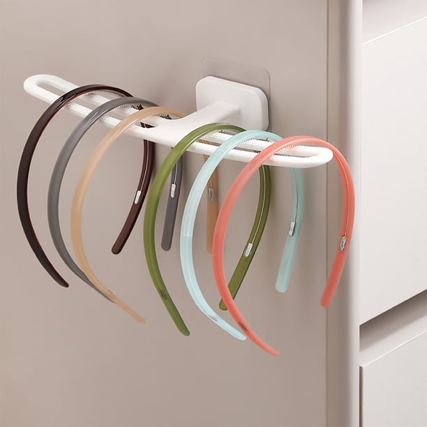 XWSHYW Almacenamiento de Ropa y Guardarropa Almacenamiento de Bandas para Cabello Estante de Pulseras y Joyas No Es Necesario Perforar Agujeros No Deja Rastros Cuando Se Pega Adecuado para Dormitorio