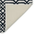 thumbnail image 4 of Mohawk Linkage Bath Mat Soft Absorbent Quick Dry Machine Washable Non-Slip Bathroom Mat, White/Indigo, 17" x 24", 4 of 8