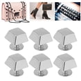 thumbnail image 1 of Handbag Feet Spike Rivet, Screw Back Rivet Button Slick Finish 30 Sets Easy Installation Zinc Alloy for Bags, 1 of 7