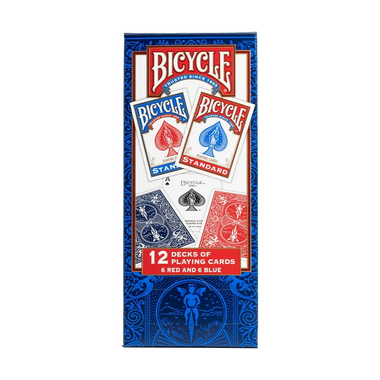 Bicycle Standard Index Deck - Poker Size Playing Cards, 12 Pack (6