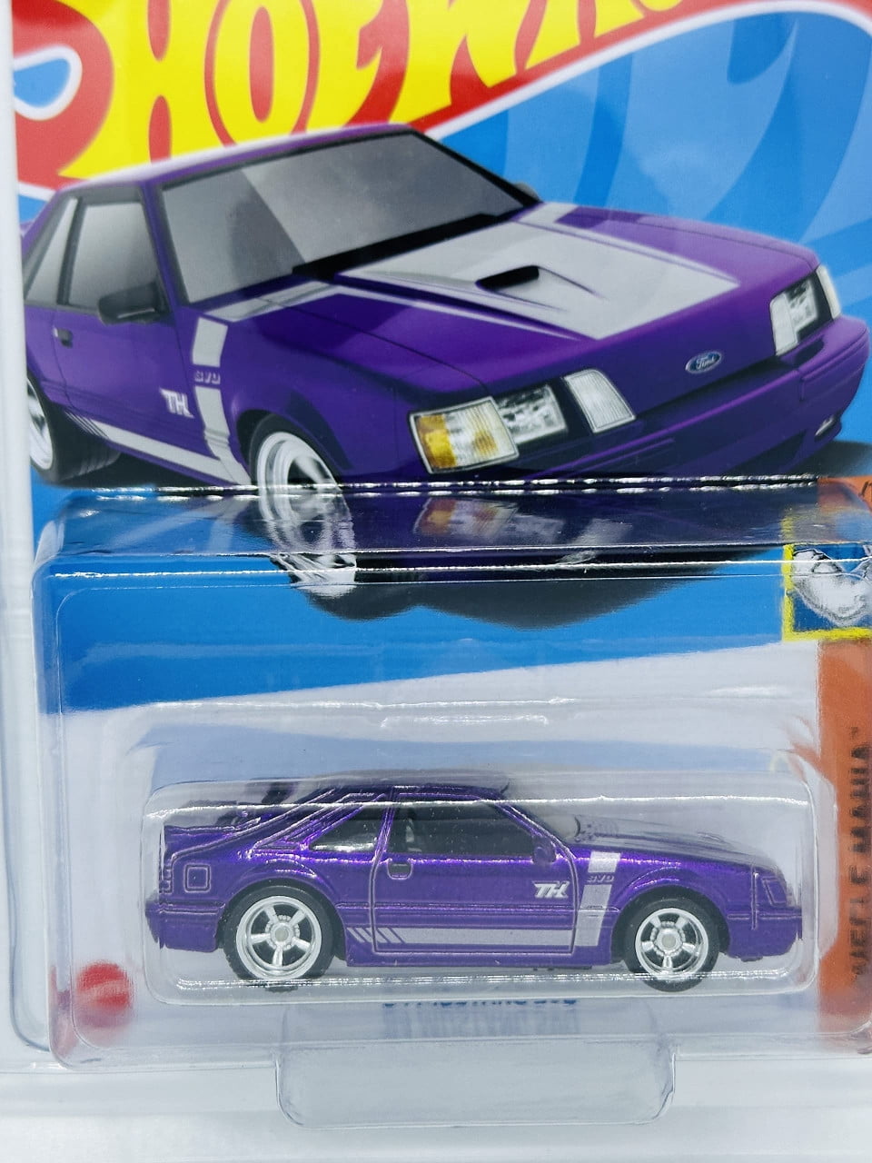Hot Wheels 2022 '84 Mustang SVO Super Treasure Hunt Purple Muscle Mania