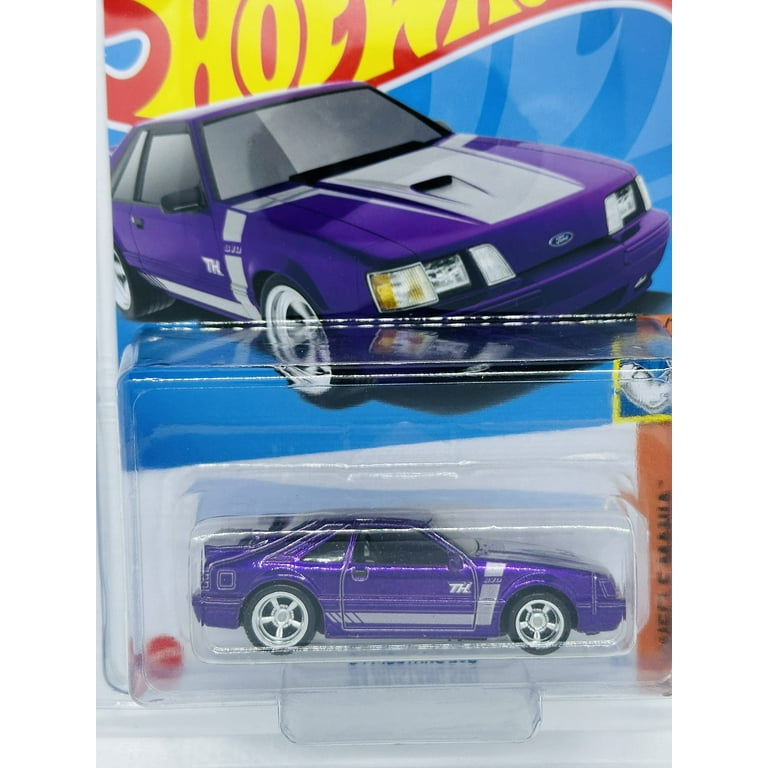 ホットウィール　84 マスタングSVO - 2022スーパートレジャーハント Hot Wheels 2022 '84 Mustang SVO Super Treasure Hunt Purple Muscle