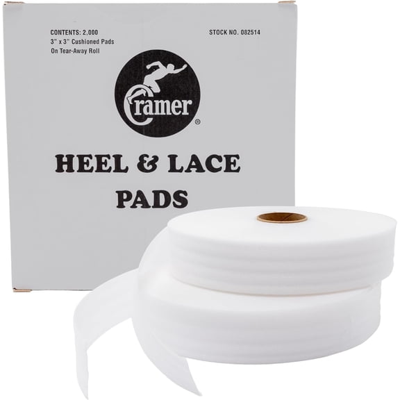 Cramer Heel and Lace Pads, Blister Prevention, Box of 2,000