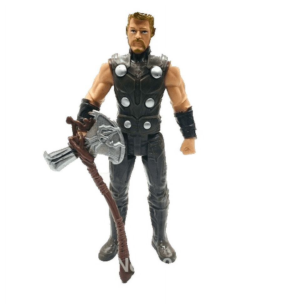 Thor God of War With Battleax PLUS CAPT.AMERICA Superhero Action  Figure.TWO(2) PIECES TOY-TORI