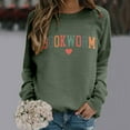 thumbnail image 2 of Arlun Book Lover Sweatshirts for Women Bookworm Reading Lined Soft Warm Sweatshirts Loose Fit Comfy Round Neck Teacher Bookish Librarian Leisure Pullover Tops Army Green XL, 2 of 4