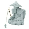 thumbnail image 2 of Sitting Fishing Statue, Fisherman Ornament Compact Design  for Office Desk Cabinet, 2 of 7