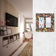 thumbnail image 5 of Yayeee Rocker Switch Wall Plate 1-Gang 4.6"x2.9" Home Decorative Outlet Cover, Vibrant Flowers, 5 of 6