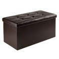 thumbnail image 1 of Winsome Ashford Faux Leather Ottoman with Storage, 1 of 5