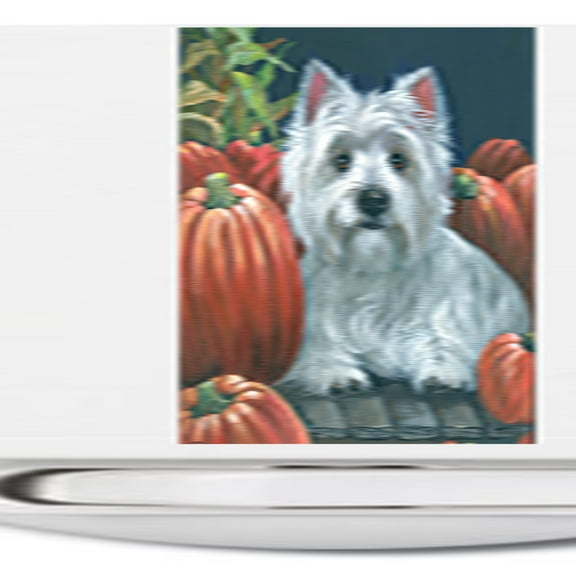 Caroline's Treasures PPP3224CNL Westie Pumpkins Ceramic Night Light, 6x4x3", multicolor