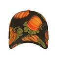 thumbnail image 2 of Naloa Original Classic Low Profile Hat Men Women Baseball Cap Dad Hat Adjustable Unconstructed Orange Pumpkin Print Cap, 2 of 9