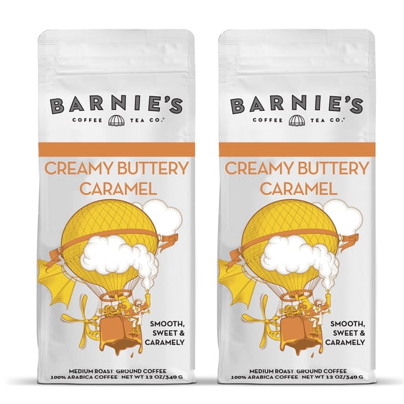 Barnie's Creamy Buttery Caramel 12oz Coffee , 2 Pack