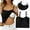 Black, variant on SNKSDGM Female Spaghetti Strap Tank Top with Built in Bra Plus Size Spaghetti Strap Tank Top Cropped Shelf Bra Camisoles Adjustable Spaghetti Strap Tank Tops Basic Layer One Size