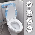 thumbnail image 4 of HELLHERO Christmas Penguin Toilet Dust Cover Set Adjustable Bathroom Toilet Lid Cover & 2 Piece for Indoor Home Washable Fits All Toilet Shapes, 4 of 8
