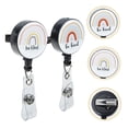thumbnail image 3 of LOLIPPYY 2Pcs Assorted Color Retractable Badge Reels Lightweight Badge Holders with Alligator Clip for Work, 3 of 8