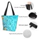 thumbnail image 4 of Fotbe Coral And Seashell On The Beach Bolsa de Playa con Estampado, Bolsa de Hombro, Bolsa de Mano Espaciosa, Bolsa de Viaje Ligera, Bolsa de Compras Versátil, 4 of 6