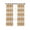 White Orange, variant on Yellow Striped Blackout Curtains, Light Blocking Print Window Curtains, Farmhouse Vintage Stripes Thermal Insulated Window Drapes for Living Room Kitchen Cafe 2 Panels, 104"W x 52"L