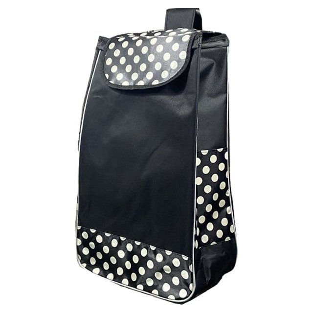 Billuyoard Bolsa de repuesto de tela Oxford elegante y duradera para carrito de compras bolsa de repuesto reutilizable Almacenamiento y organización del hogar Actualizar puntos negros