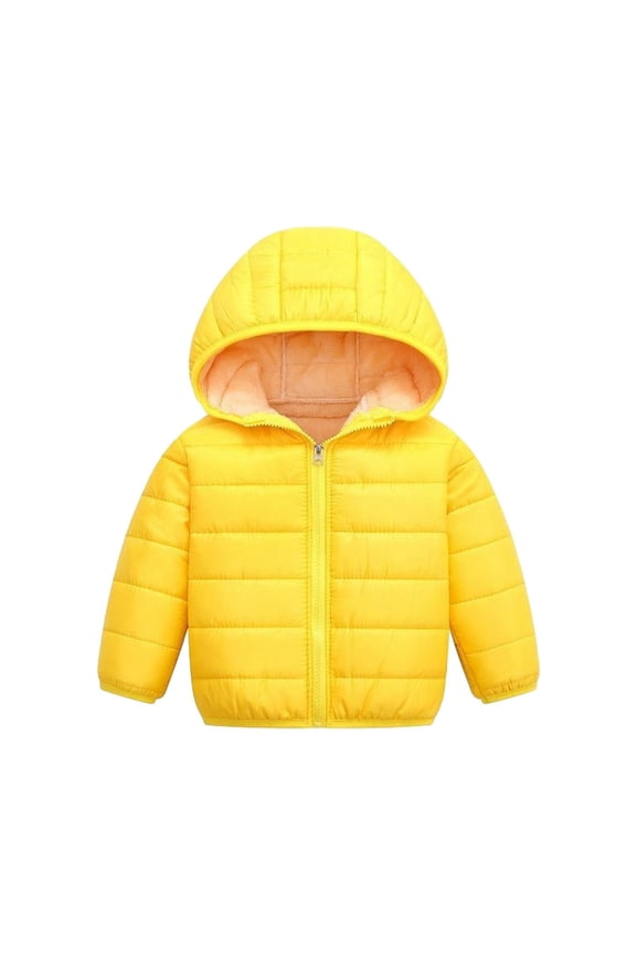Toddler Boys Girls Winter Coat Fleece Lined Puffer Jacket Kids Lightweight Packable Down Jacket Quilted Bubble Coat
