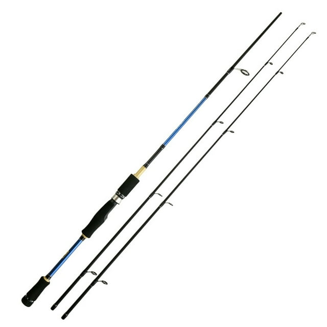 Generic Carbon Fiber Spinning Rod Set with Dual Tips (M/ML) for Long Cast Fishing, 2.4M Straight Handle, Lightweight & Durable Design