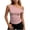 Pink, variant on Feancey Women's One Shoulder Tank Tops Polka Dot Print Slim Fit Tanks Y2K Trendy Going Out Sleeveless T Shirts 2026 Summer Clothes Black L