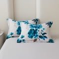 thumbnail image 6 of Koniroom Classic Blue Floral 3-Piece Modern Flower Comforter Set, Full/Queen, 6 of 7