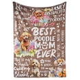 thumbnail image 1 of Manta de franela Huglanket Poodle 100% hipoalergénica, 1 of 7