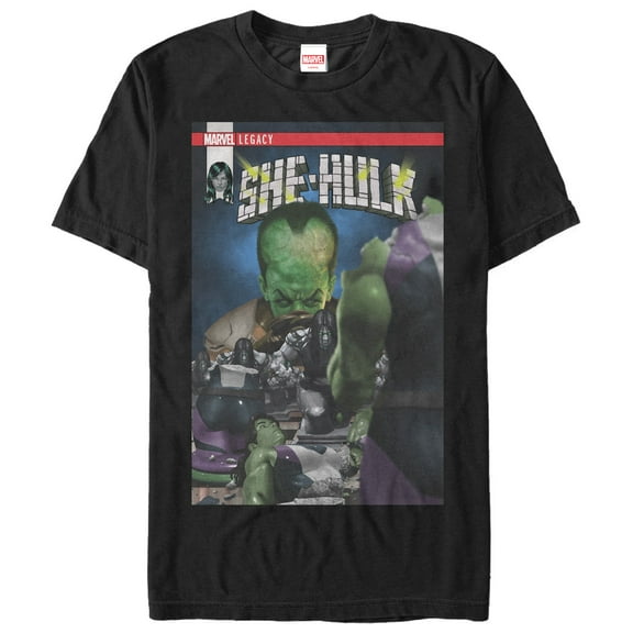 Men's Marvel Legacy She-Hulk Graphic Tee Black Large
