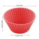 thumbnail image 3 of Wosthever 10 unids/set molde de pastel de silicona en forma redonda moldes para hornear magdalenas cocina utensilios para hornear fabricante DIY Rojo, 3 of 6