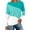 Sky Blue, variant on Herrnalise Womens Tops Solid Round-Neck Long Sleeve Top Gifts for Women