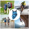 thumbnail image 3 of Ofertas únicas 1 Pc Gaiter de cuello con orejeras Bufanda máscara bandana camuflaje triángulo Azul oscuro, 3 of 5